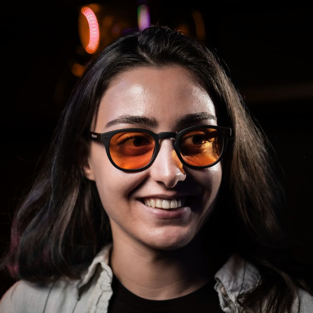 lunette gaming ronde pour femme la urban amber horus x