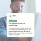 Recensione del cliente: Una bellissima scoperta questa azienda...
Dopo più di due settimane di utilizzo, noto una minore affaticamento degli occhi e soprattutto molti meno mal di testa al risveglio in particolare. La promessa è mantenuta, sono sbalordito