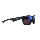 Lunettes de soleil modèle One, de profil droit mettant en avant le logo horus X sur la branche et le verre le tout sur fond blanc